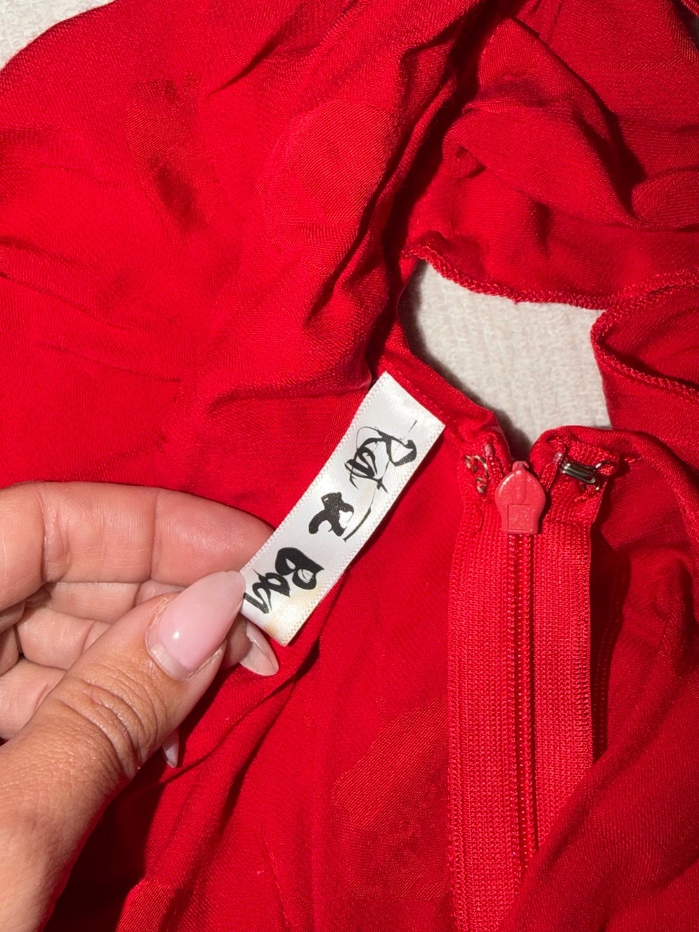 Rat & Boa Florentina Red Dress XS Maxi Long Satin Sexy Classy Rare - Picture 13 of 14